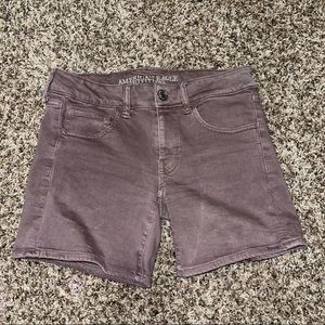 American Eagle Midi Shorts Lilac